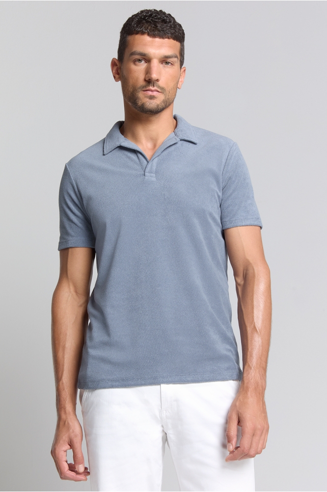 POLO MET PUNTKRAAG 28370480 137 Washed Blue
